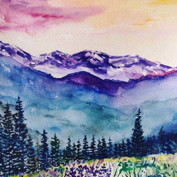 Sold but look at my other paints 🎨🖌️💜💙🌲 - Picture 2 of 3